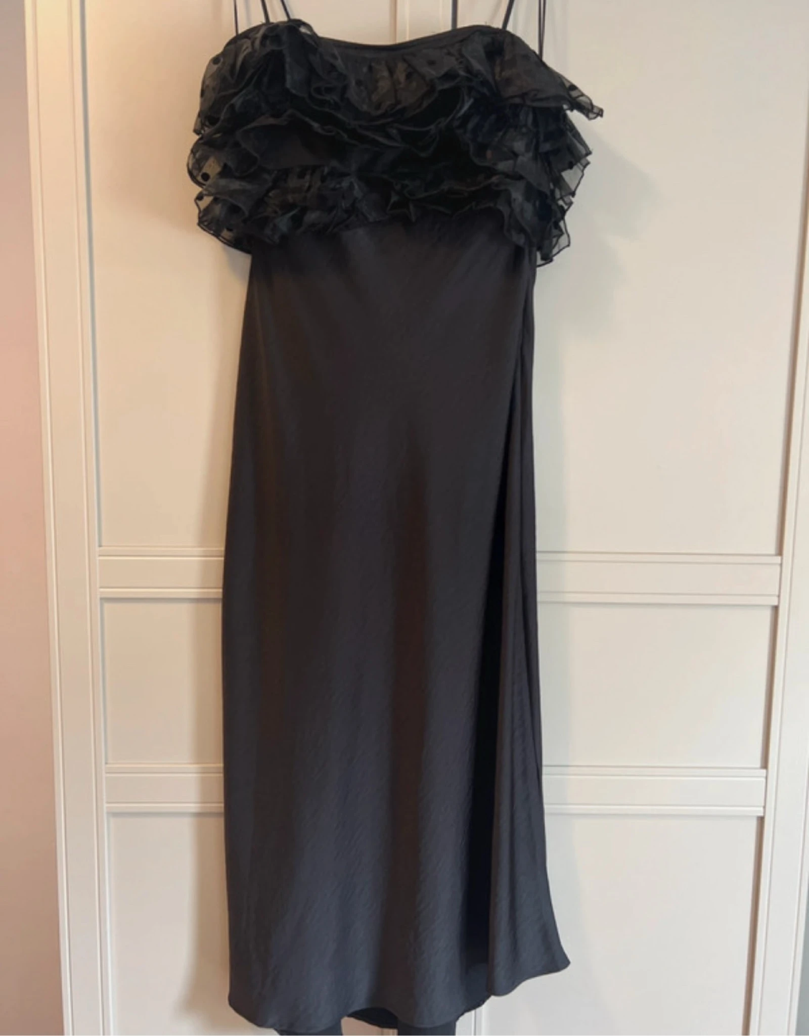 Vestido satén negro – photo 3
